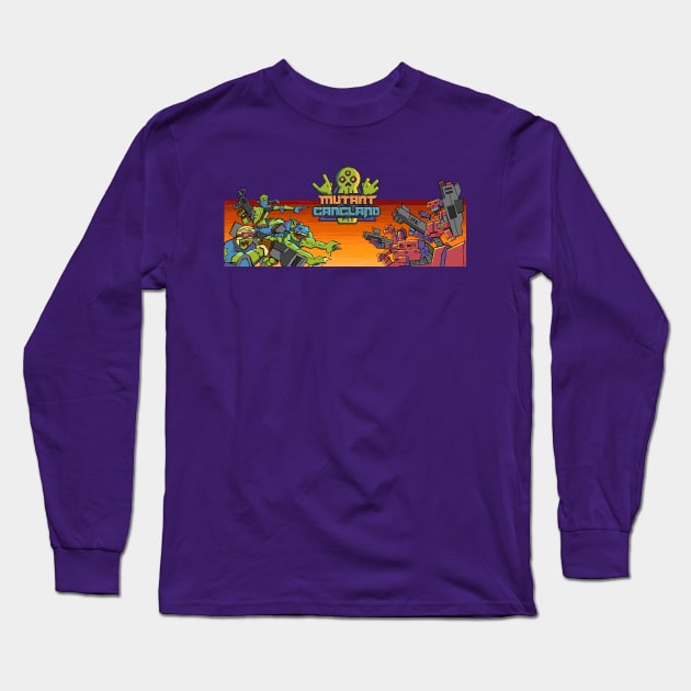 Mutant Gangland Splash Long Sleeve T-Shirt by Noppy